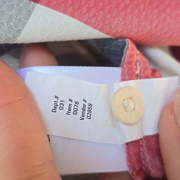 Eddie Bauer Plaid Lightweight Long Sleeve Shirt Red Blue Gray Medium M - Picture 8 of 8